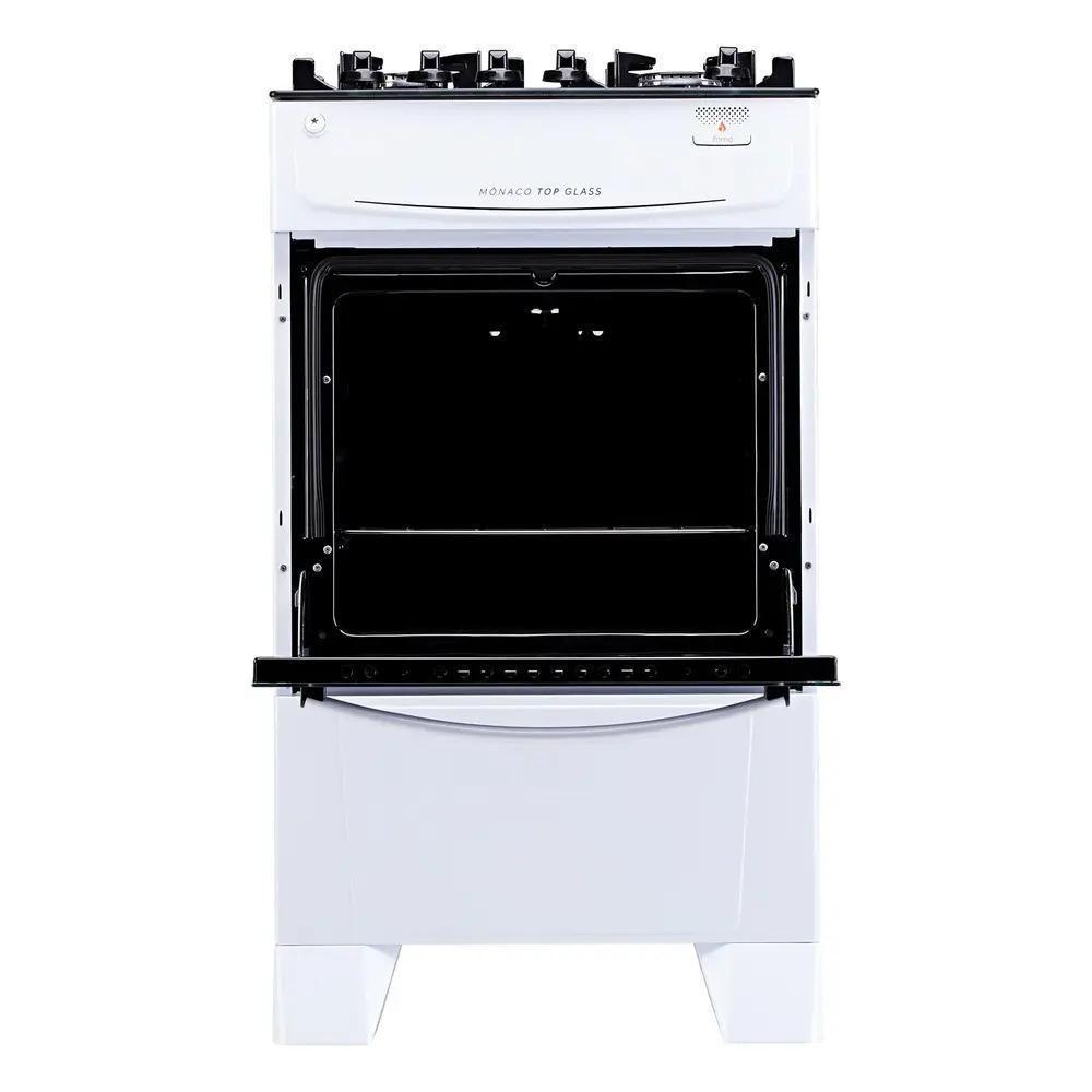 Fogão 4 Bocas Atlas Mônaco Plus Branco Com Mesa De Vidro Top Glass Bivolt - 2