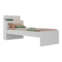 Cama De Solteiro Com Colchão Incluso E Baú Embutido Multimóveis Mp4232 Branco Branco - 1