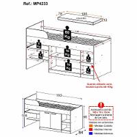 Cama Solteiro Multifuncional Com Colchão Incluso 2 Portas E Escrivaninha Multimóveis Mp4233 Branco Branco - 7