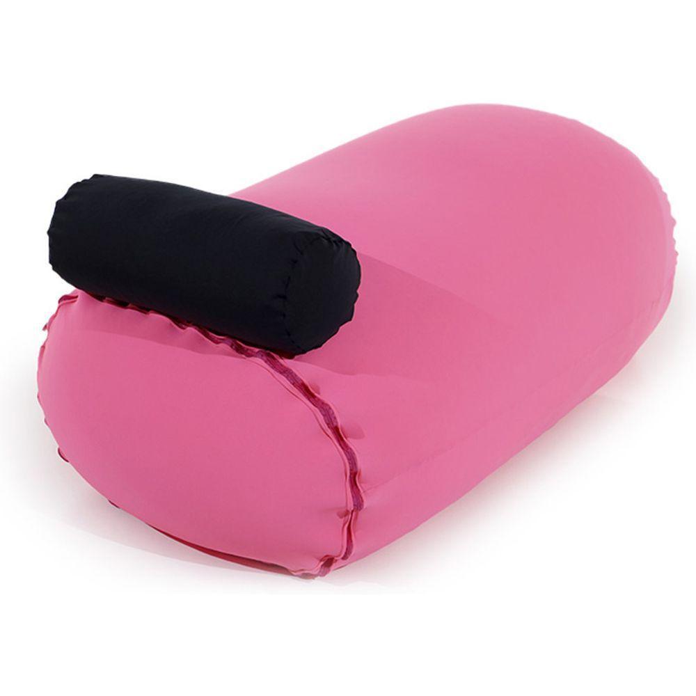 Puff Kevin Puff Com Apoio De Cabeça Feito Em Tecido Poliamida Pink - 5