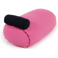 Puff Kevin Puff Com Apoio De Cabeça Feito Em Tecido Poliamida Pink - 1