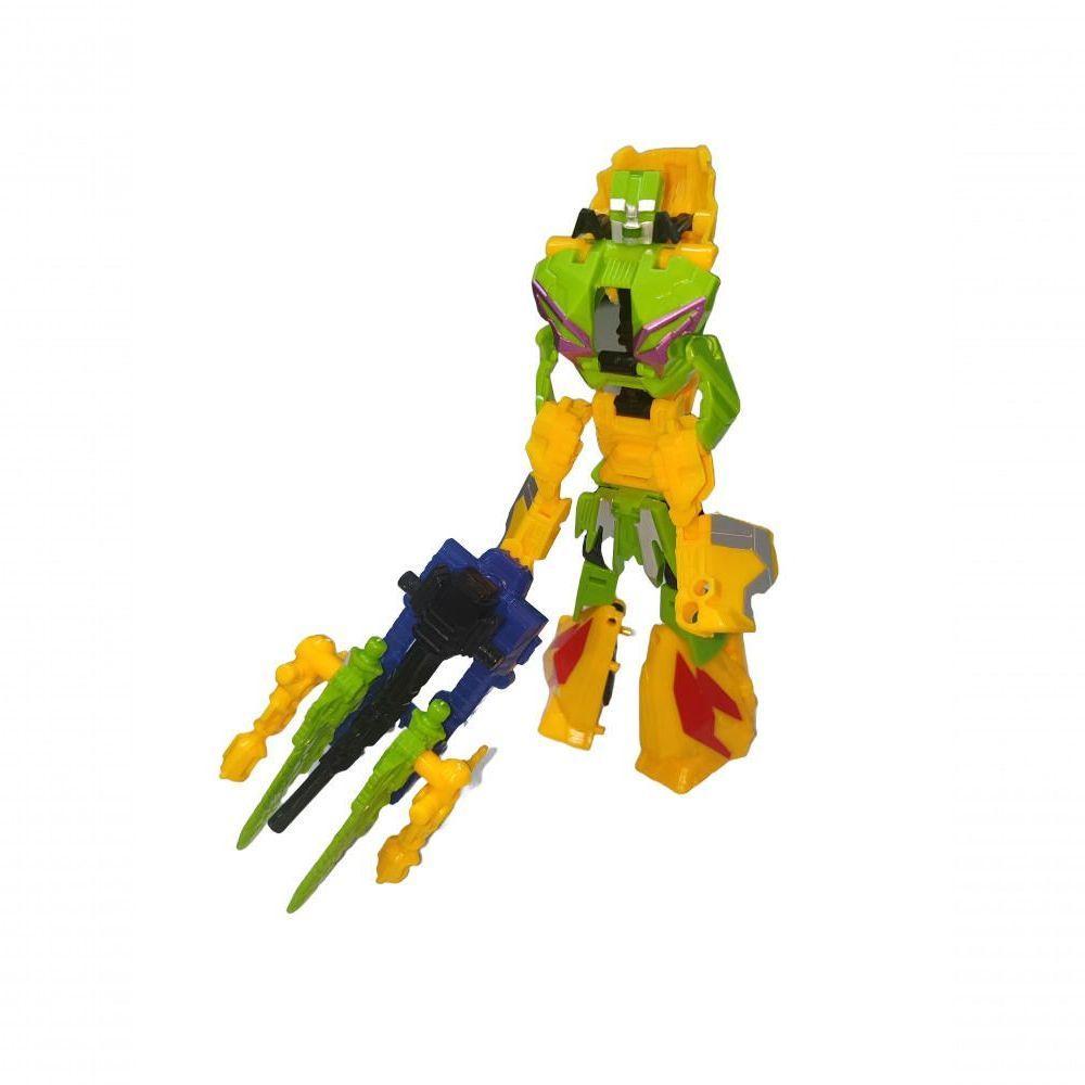 Brinquedo 5 Em 1 Vira Robô Gigante 28cm Transformers - 2