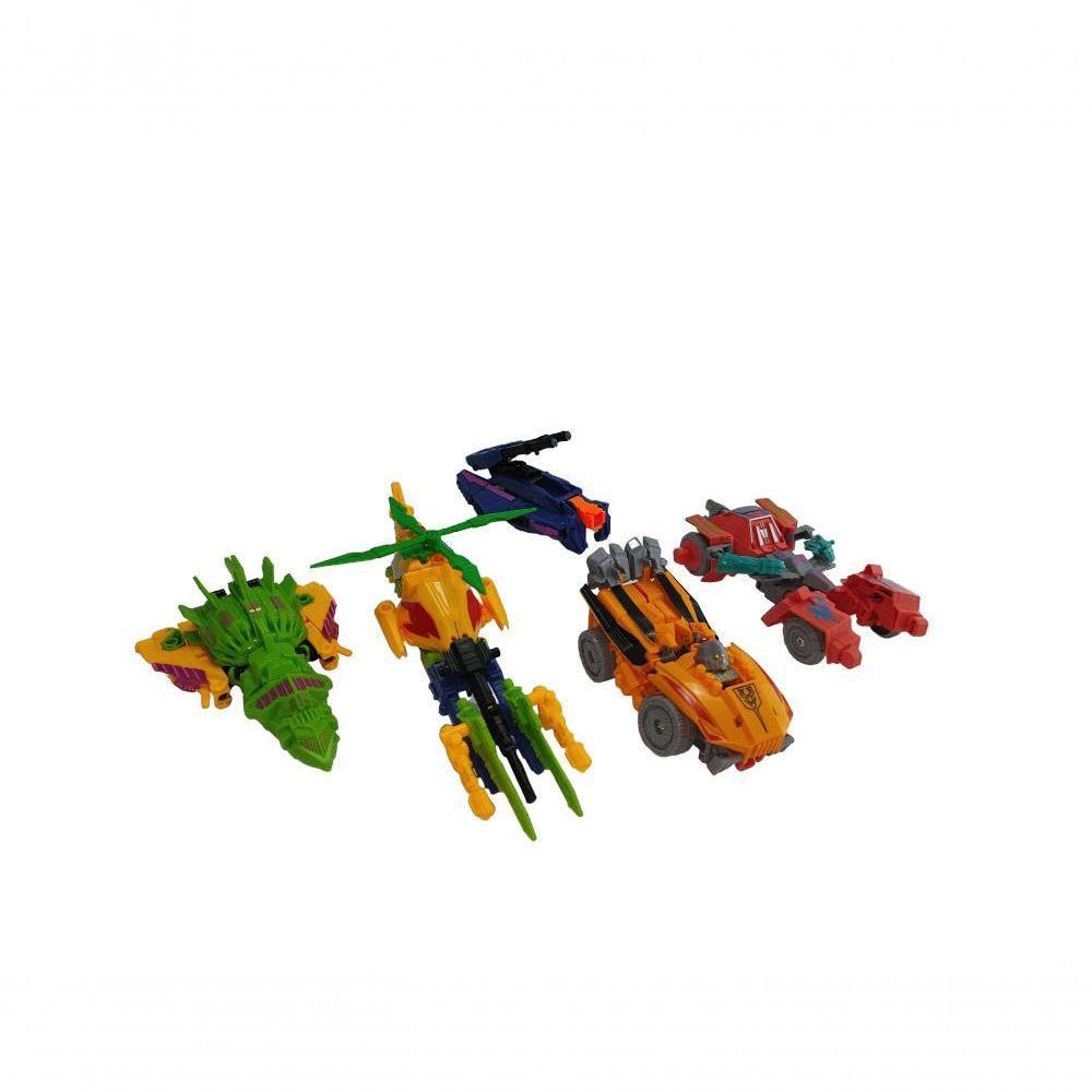 Brinquedo 5 Em 1 Vira Robô Gigante 28cm Transformers - 6