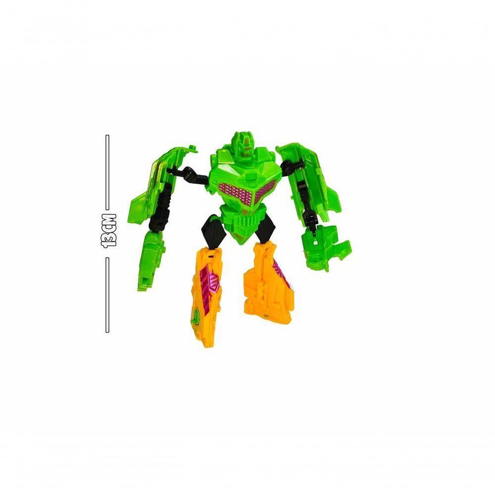 Brinquedo 5 Em 1 Vira Robô Gigante 28cm Transformers - 7