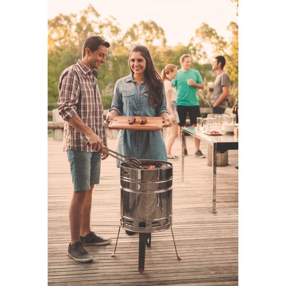 Churrasqueira à Carvão Tramontina Tcp 400 Inox com Bandeja - 7