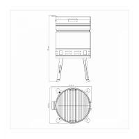 Churrasqueira à Carvão Tramontina Tcp 400 Inox com Bandeja - 6