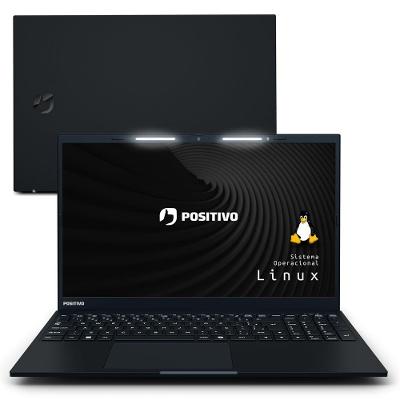 Notebook Positivo Vision R15 AMD® Ryzen 5-5500U Linux 16GB RAM 512GB SSD 15.6? Full HD Lumina Bar Preto