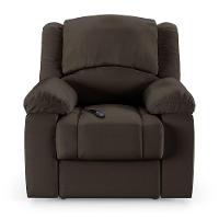 Poltrona Do Papai Reclinável Melim Controle Power Elétrico Sintético Pu Fh1 - D'rossi Cor Marrom