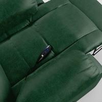 Poltrona Do Papai Reclinável Melim Controle Power Elétrico Pu Fh1 - D'rossi Cor Verde - 5