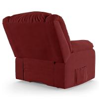 Poltrona Do Papai Reclinável Melim Controle Power Elétrico Veludo Fh1 - D'rossi Cor Vermelho - 3