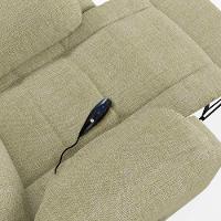 Poltrona Do Papai Reclinável Melim Controle Power Elétrico Linho Fh1 - D'rossi Cor Bege - 5