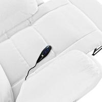 Poltrona Do Papai Reclinável Melim Controle Power Elétrico Sintético Pu Fh1 - D'rossi Cor Branco - 5