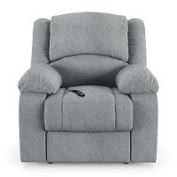 Poltrona Do Papai Reclinável Melim Controle Power Elétrico Linho Cinza Fh1 - D'rossi - 8