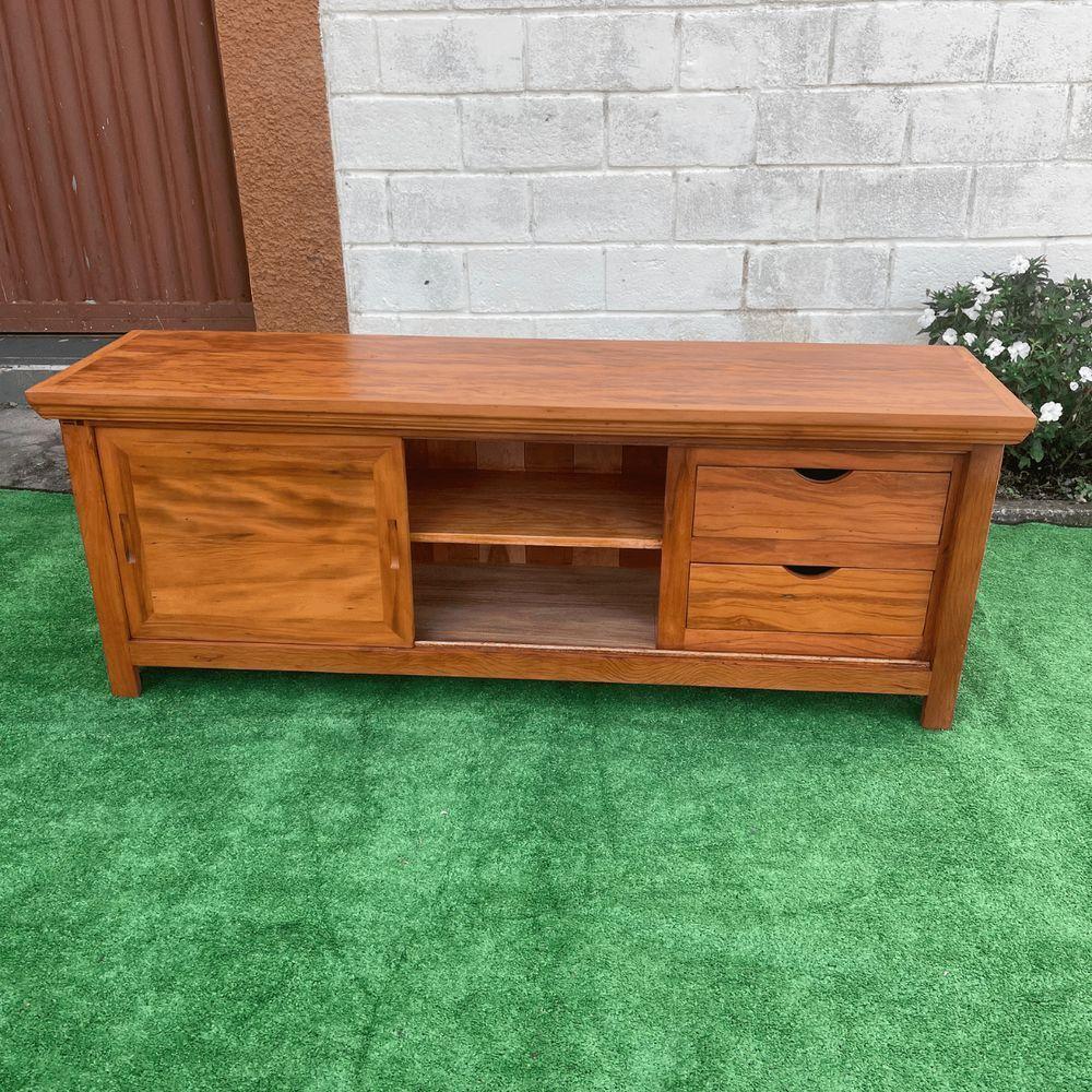 Rack Madeira De Demolição 160 X 60 Maciço Com 4 Gavetas Sudeste Rústico - 4