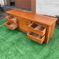 Rack Madeira De Demolição 160 X 60 Maciço Com 4 Gavetas Sudeste Rústico - 3