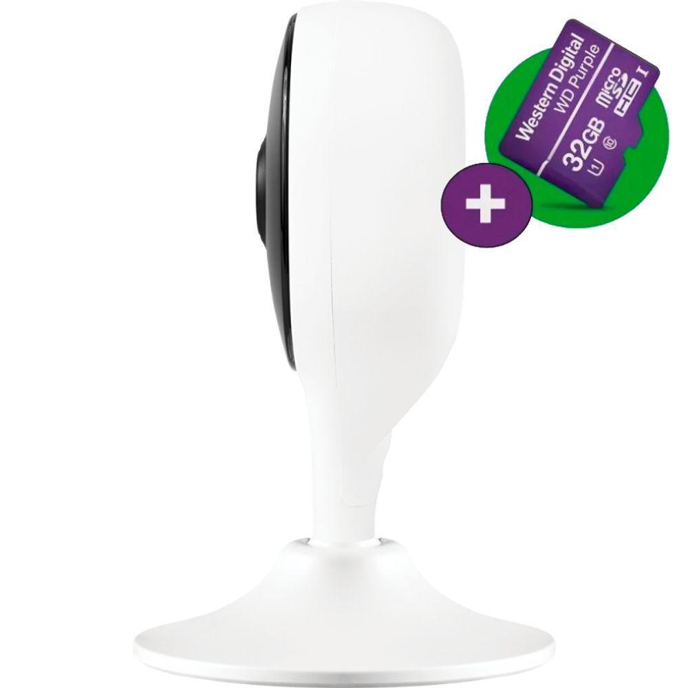 Câmera De Segurança Wi-fi Interna Ip Com Cartão 32gb | Imx C 2mp - 1080p - 2