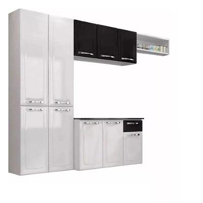 Cozinha Completa Itatiaia Amanda 4 Peças Branco E Preto