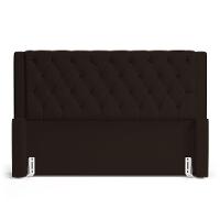Cabeceira Atena Para Cama Box Queen Size 160cm Capitonê Com Frame Suede Marrom - Desk Design - 5