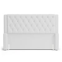 Cabeceira E Calçadeira Báu Queen Size Atena 160cm Capitonê Sintético Branco - Desk Design - 1