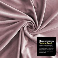 Cabeceira Atena Para Cama Box Solteiro 90cm Capitonê Com Frame Veludo Rosê - Desk Design - 3