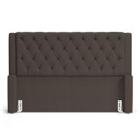 Cabeceira Atena Para Cama Box King Size 195cm Capitonê Com Frame Linho Cacau - Desk Design - 2