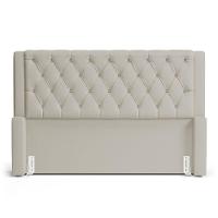 Cabeceira Atena Para Cama Box King Size 195cm Capitonê Com Frame Sintético Bege - Desk Design - 3