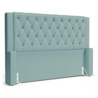 Cabeceira Atena Para Cama Box Queen Size 160cm Capitonê Com Frame Veludo Acqua - Desk Design - 1