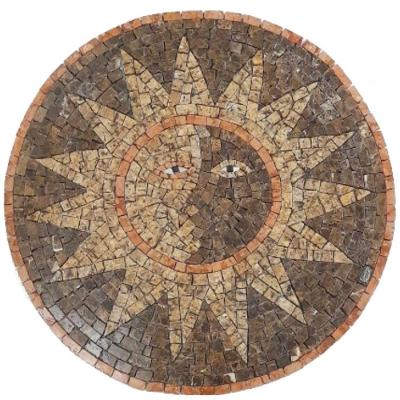 Rosone Mosaico Contemporâneo Sol E Lua