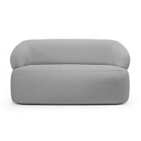 Kit 02 Poltronas Giratória E 01 Sofá Orgânico Glee 03 Lugares 170cm Linho Cinza - Desk Design - 6