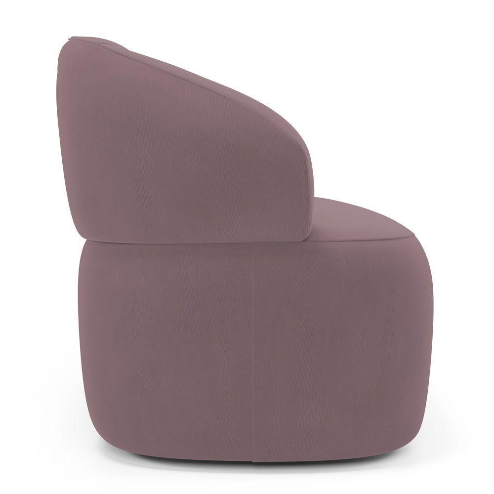 Sofá Orgânico 03 Lugares Living Glee 170cm Veludo Rosê - Desk Design - 2