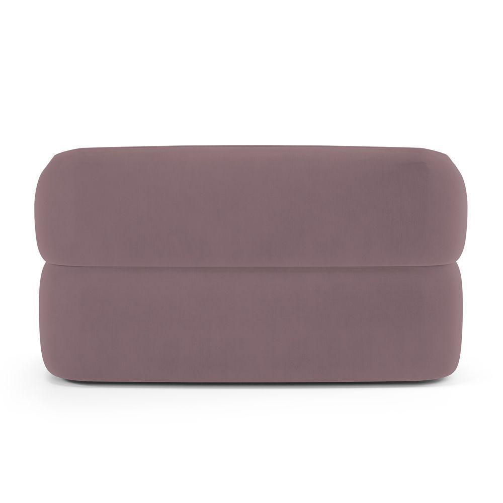 Sofá Orgânico 03 Lugares Living Glee 170cm Veludo Rosê - Desk Design - 5