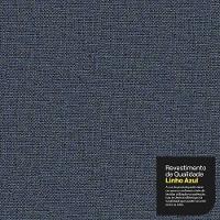 Calçadeira Báu Solteiro Atena 90cm Capitonê Linho Azul - Desk Design - 2