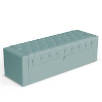 Calçadeira Báu Queen Size Atena 160cm Capitonê Veludo Acqua - Desk Design - 1
