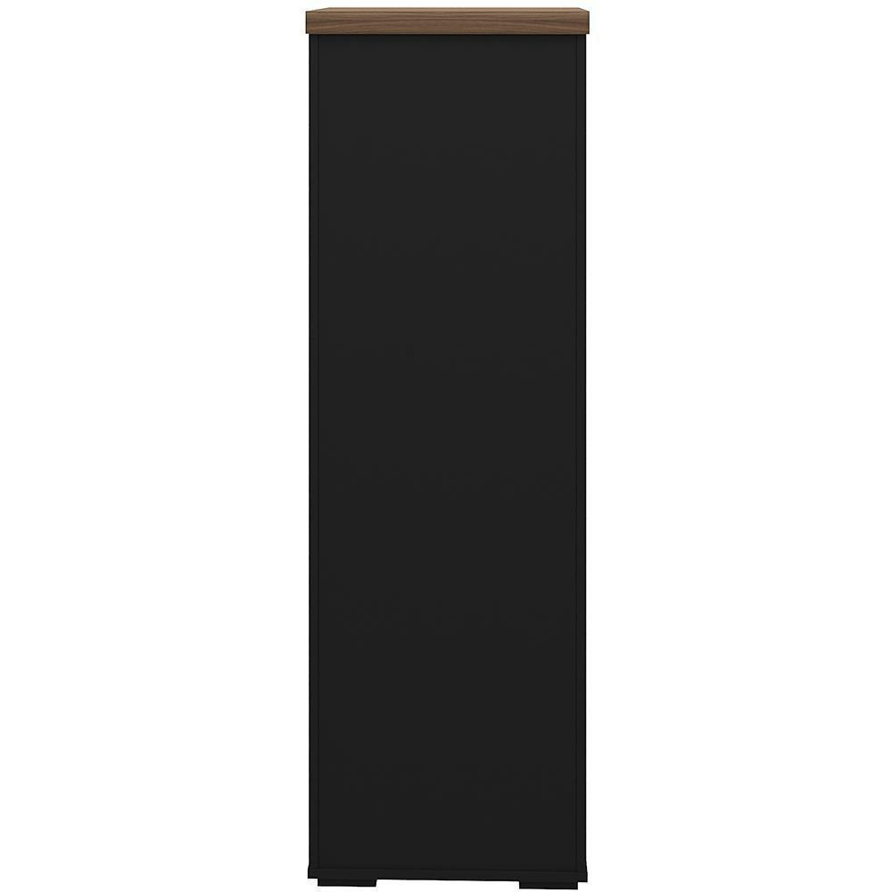 Armário Para Escritório Arquivo 04 Gavetas Com Chave Unik A02 Nogal Preto - 5