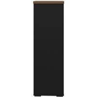 Armário Para Escritório Arquivo 04 Gavetas Com Chave Unik A02 Nogal Preto - 5