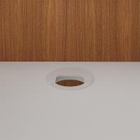 Balcão De Atendimento Para Recepção Em L Unik A02 Freijó Branco - Lyam Decor - 2