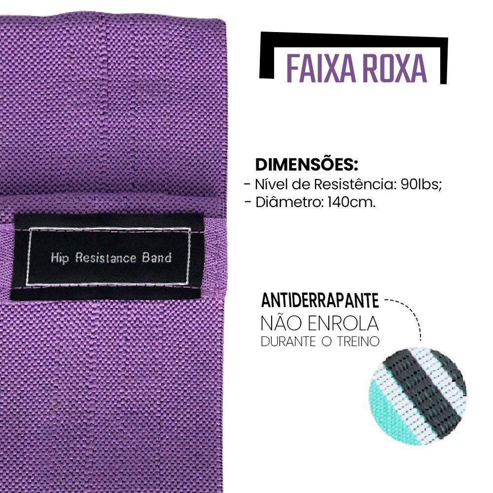 Kit De 3 Faixas Elásticas Para Exercícios Com 3 Níveis De Resistência - 3