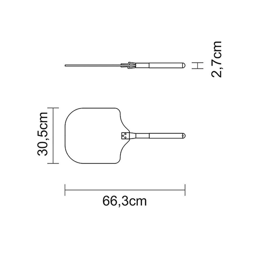 Forno Elétrico Lastro Profissional Pizzarias Analógico Pizza Flp-400a 220v Skymsen + Pá Para Pizza - 4