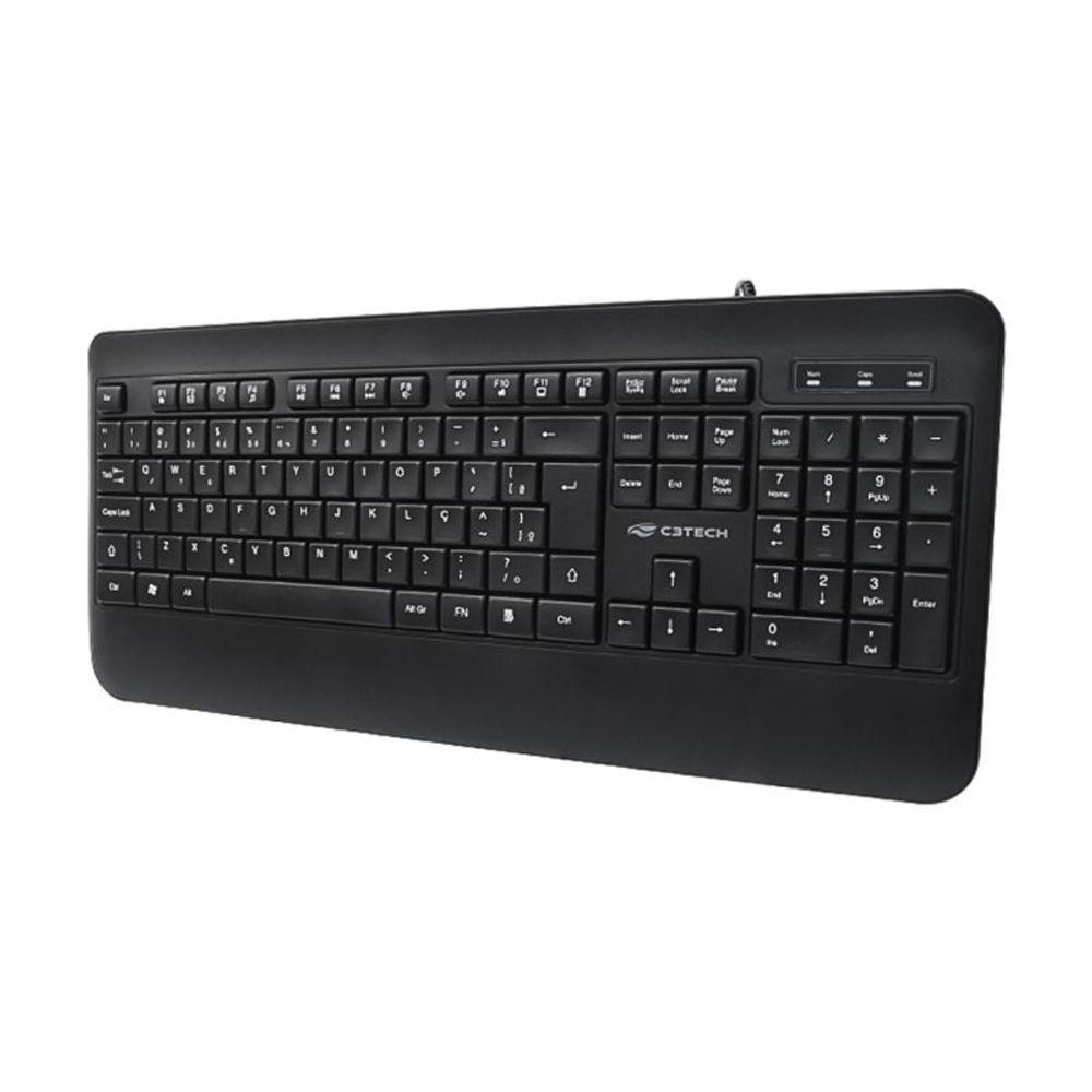 Teclado Usb Multimidia Kb M100bk Preto C3tech - 3