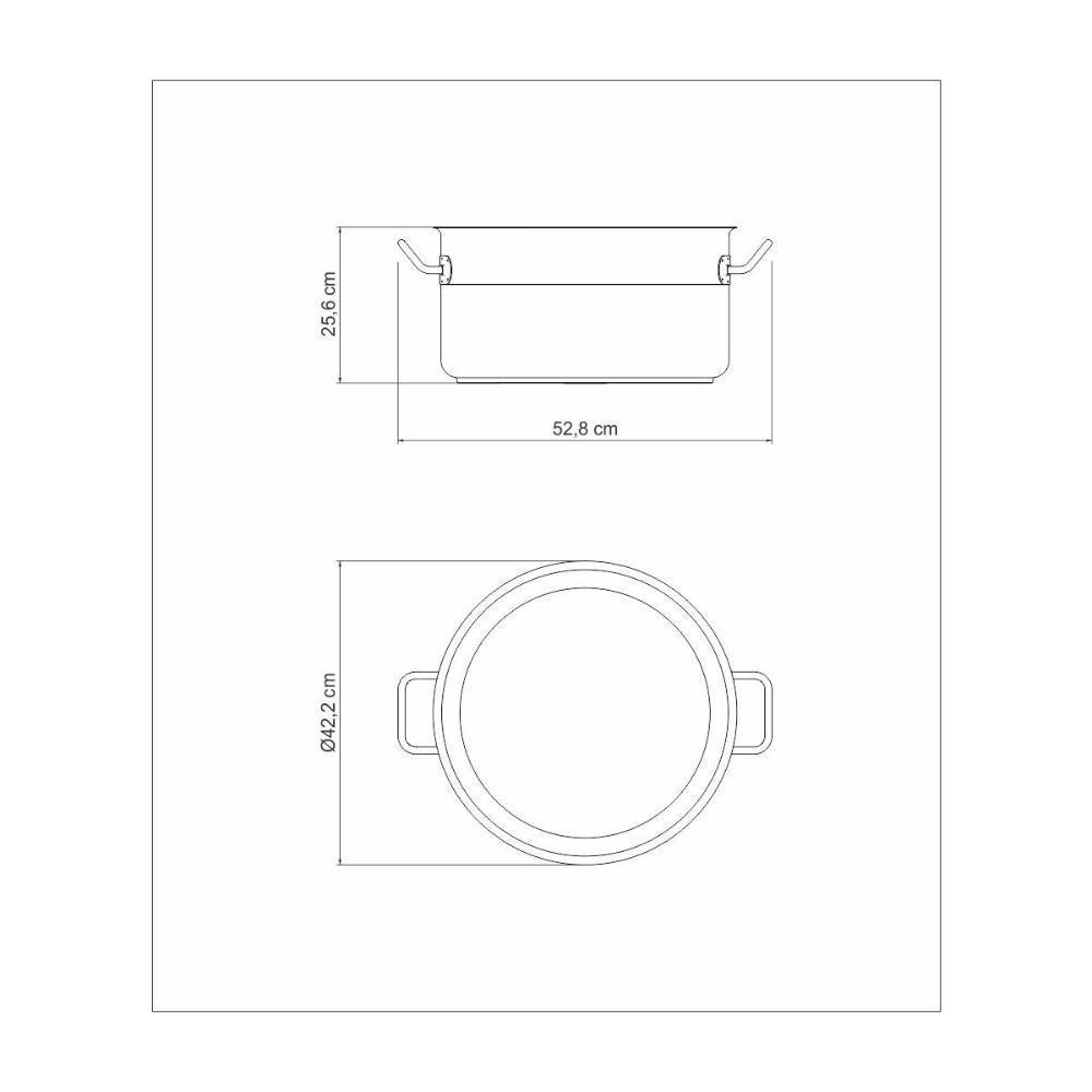 Caldeirão Tramontina Professional Em Aço Inox Com Fundo Triplo Sem Tampa 40 Cm 30 L - 6