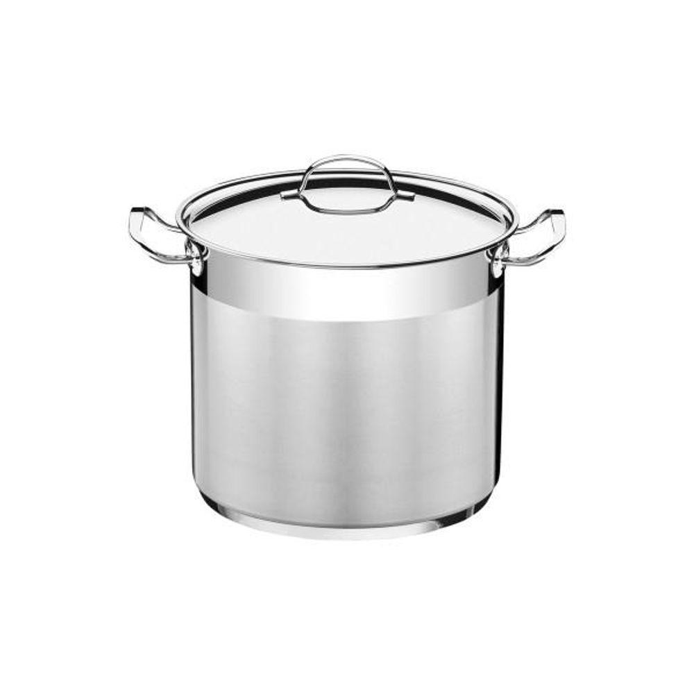 Caldeirão Tramontina Professional Em Aço Inox Fundo Triplo Com Tampa E Alças 24 Cm 9,6 L - 1