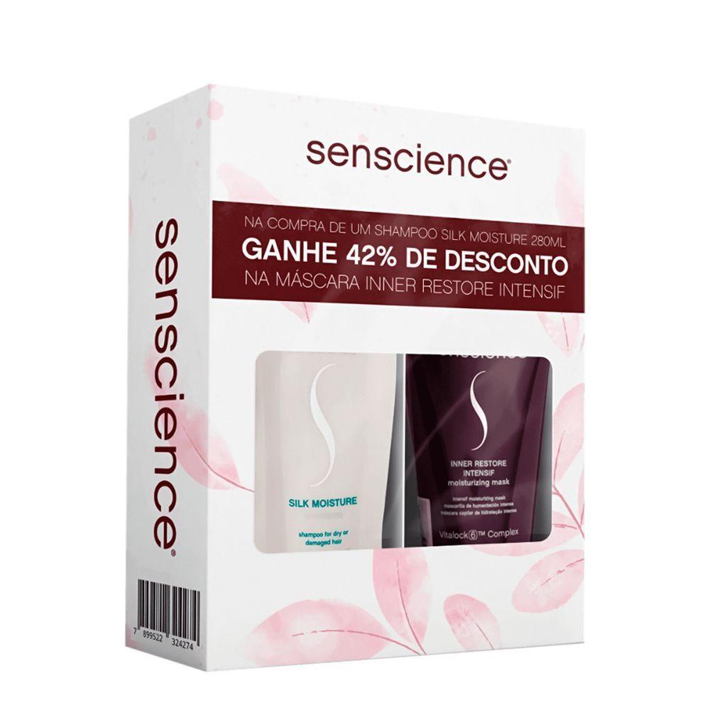 Kit Senscience Silk Moisture Inner Restore - Máscara 150ml + Shampoo 280ml - 1