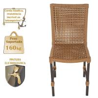 Mesa Ascoli 120 Cm Com 6 Cadeiras Cannes De Alumínio Trama Terra Cota - 3