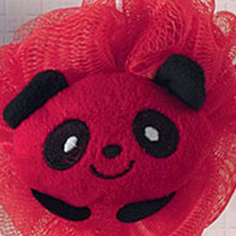 Esponja De Banho Bouton Com Bichinho Panda Vermelho - 2