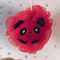 Esponja De Banho Bouton Com Bichinho Panda Vermelho - 1