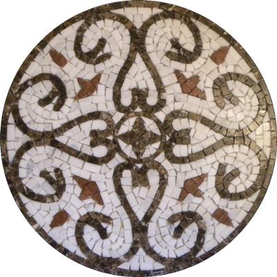 Piso Em Mosaico Romano Volute