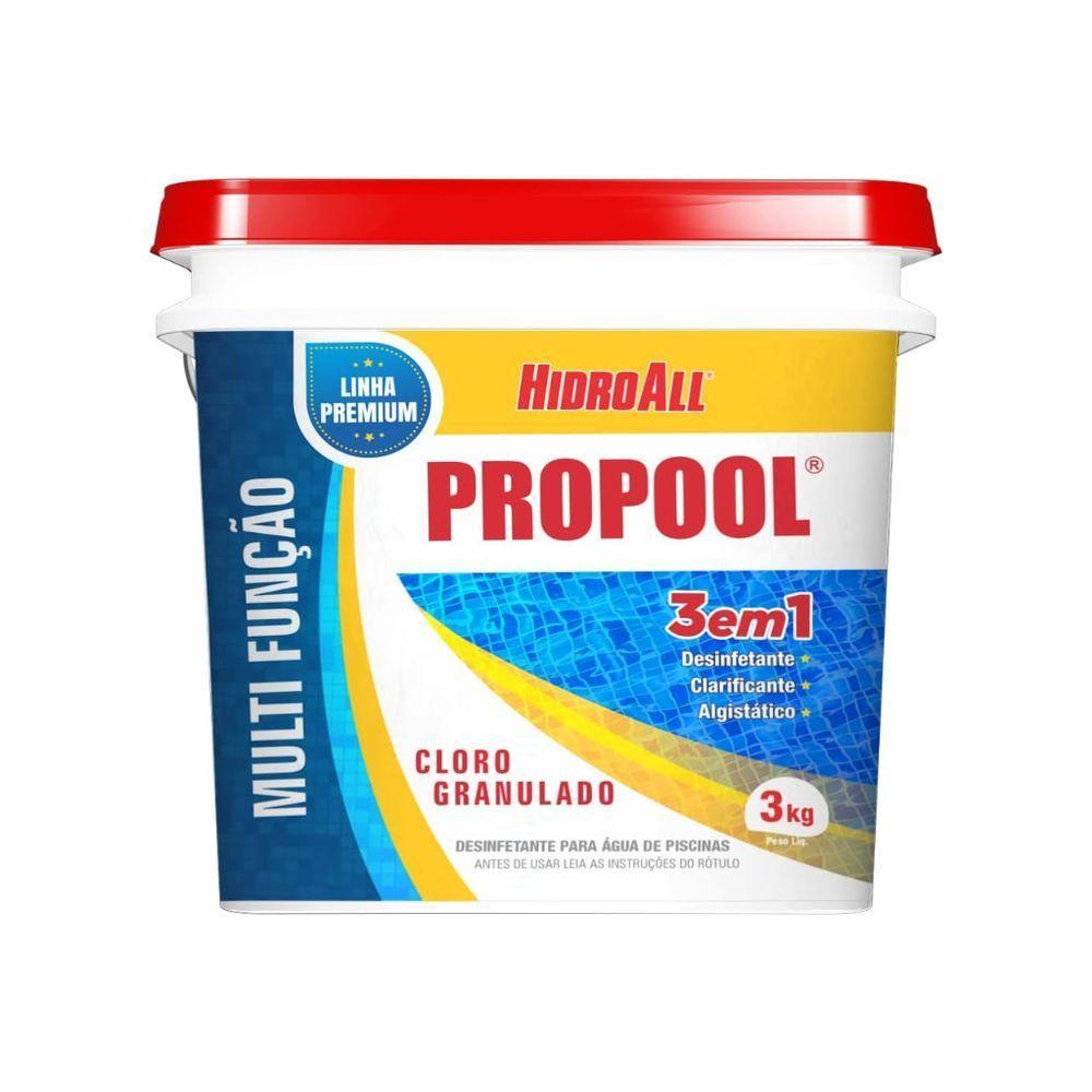 Balde Cloro Granulado Propool 3 Em 1 3kg - Hidroall - 1