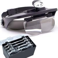 Lupa de Cabeça 4 Lentes e Luz Led GT123 - Lorben - 1