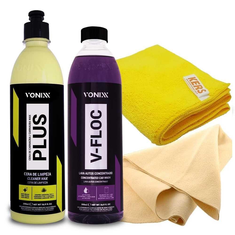 Kit Lavar Shampoo + Cera Carnauba + Flanelas Vonixx Cadillac - 1