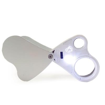 Lupa Bolso Lente Dupla Ampliação 30x22mm E 60x12mm